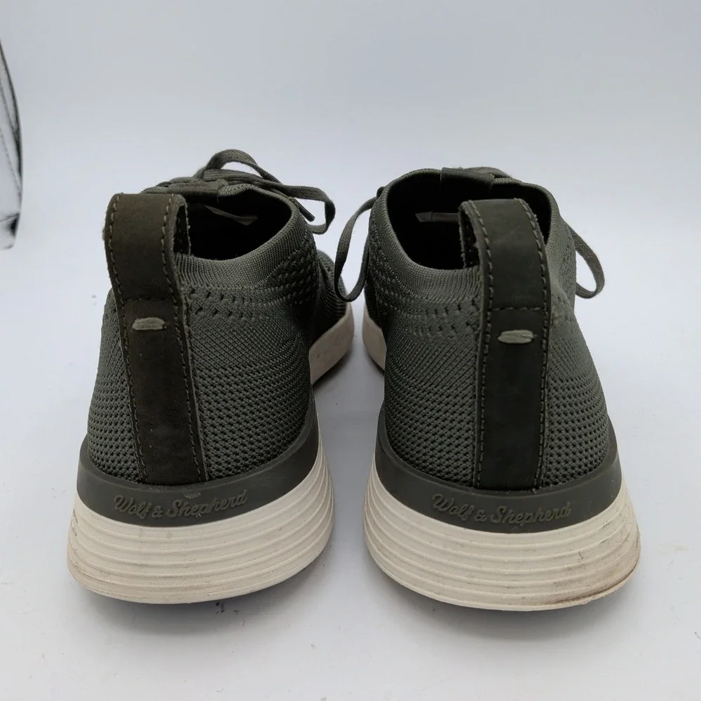Wolf & Shepherd SwiftKnit Derby Olive Green Mens 8 Women 10 Athletic Hybrid Shoe